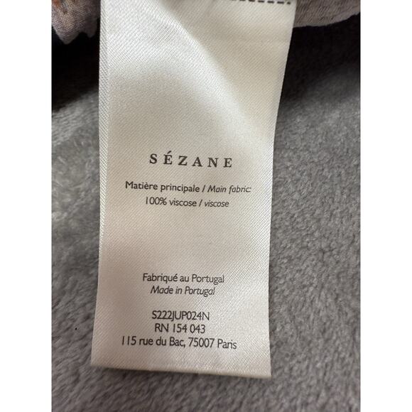 Sezane Floral Matching Set Blouse + Skirt 46 / US 12 100% Cotton & Viscose - Picture 12 of 14